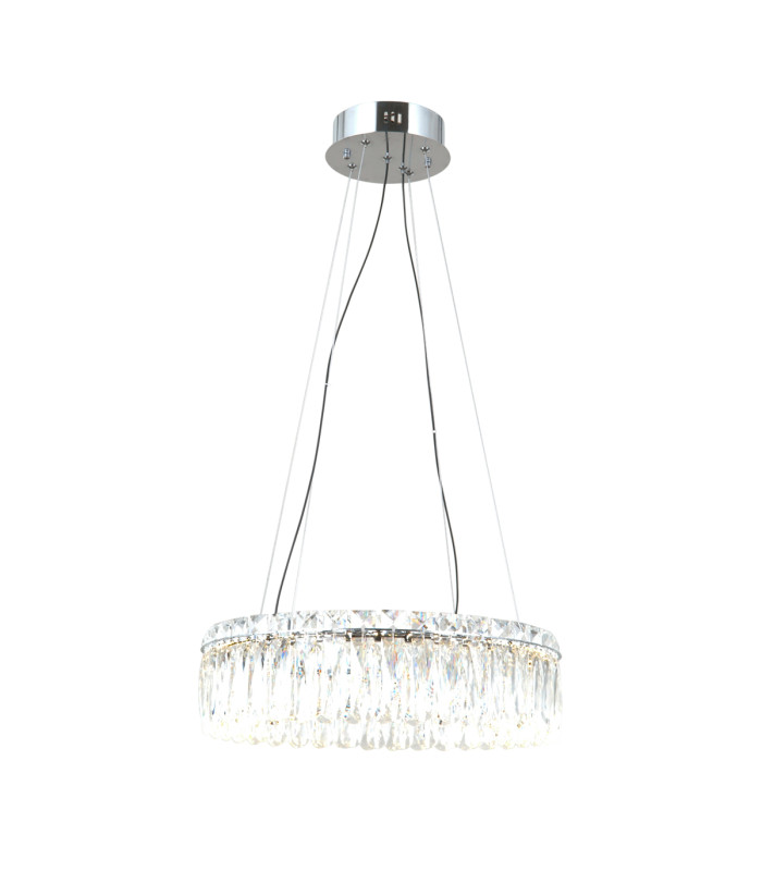 Nosta Pendant Ceiling Light Chrome 3000K Warm White-2