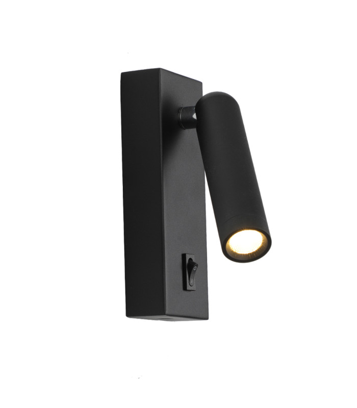 Nova Reading Wall Light Black 3000K Warm White-3