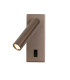 Nova Reading Wall Light Coffee 3000K Warm White-3