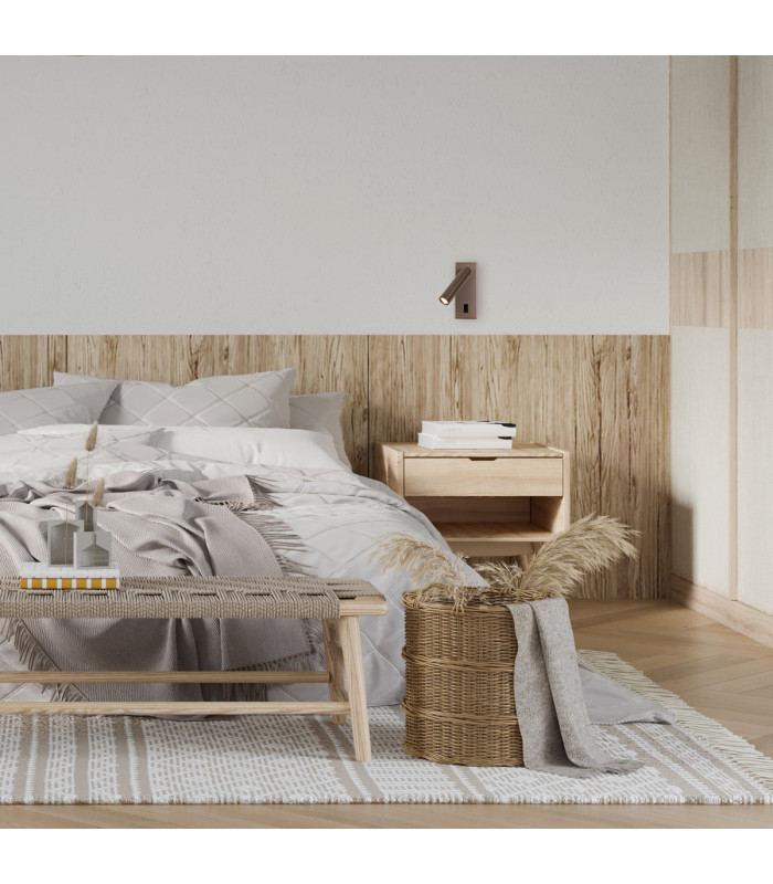 Nova Reading Wall Light Coffee 3000K Warm White-5