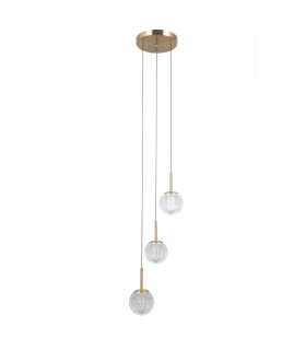 Padri Cluster Pendant Ceiling Light Gold 3xG9-2