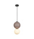 Pieve Globe Pendant Ceiling Light Brown Beige Matt White 3000K-1