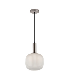 Penzi Dome Pendant Ceiling Light Silver-1
