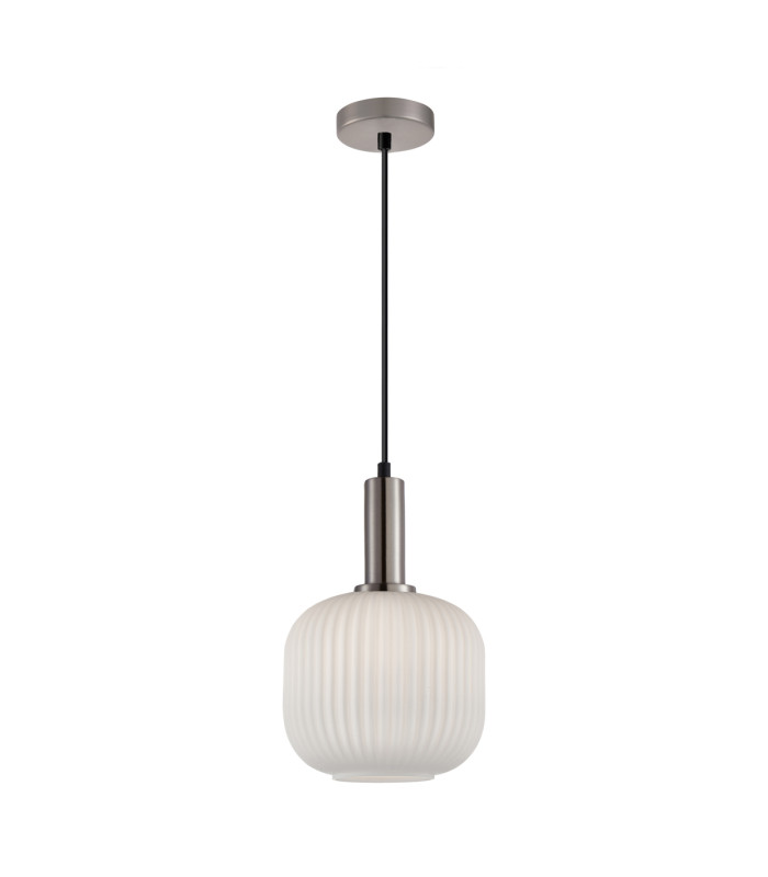 Penzi Dome Pendant Ceiling Light Silver-1