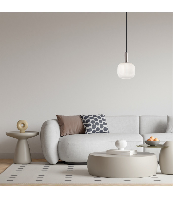 Penzi Dome Pendant Ceiling Light Silver-5