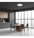 Raden 58cm LED Semi Flush Ceiling Light Black 3000/4000/6000K-5