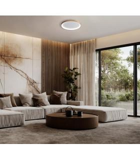Raden 58cm LED Semi Flush Ceiling Light Gold 3000/4000/6000K-5