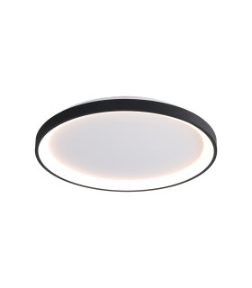 Raden 48cm LED Semi Flush Ceiling Light Black 3000/4000/6000K-1