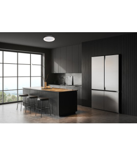 Raden 48cm LED Semi Flush Ceiling Light Black 3000/4000/6000K-5