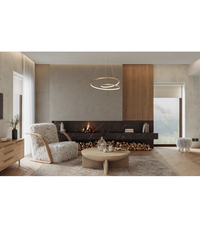 Reina LED Pendant Ceiling Light Gold 3000/4000/6000K-5