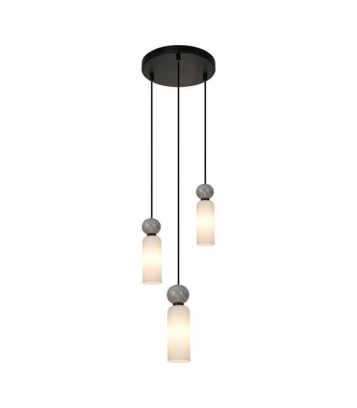 Santos Cluster Pendant Ceiling Light Matt Black-1