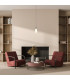 Santos Slim Pendant Ceiling Light Matt Black-5