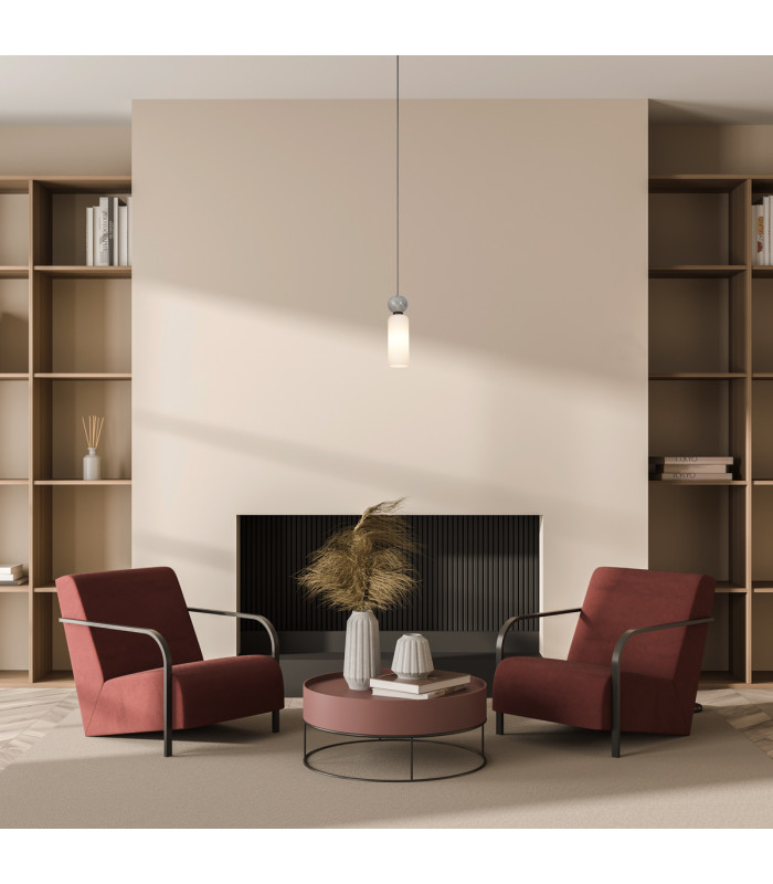 Santos Slim Pendant Ceiling Light Matt Black-5