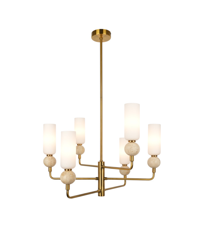 Santos Multi Arm Pendant Ceiling Light Gold-1