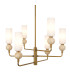 Santos Multi Arm Pendant Ceiling Light Gold-2