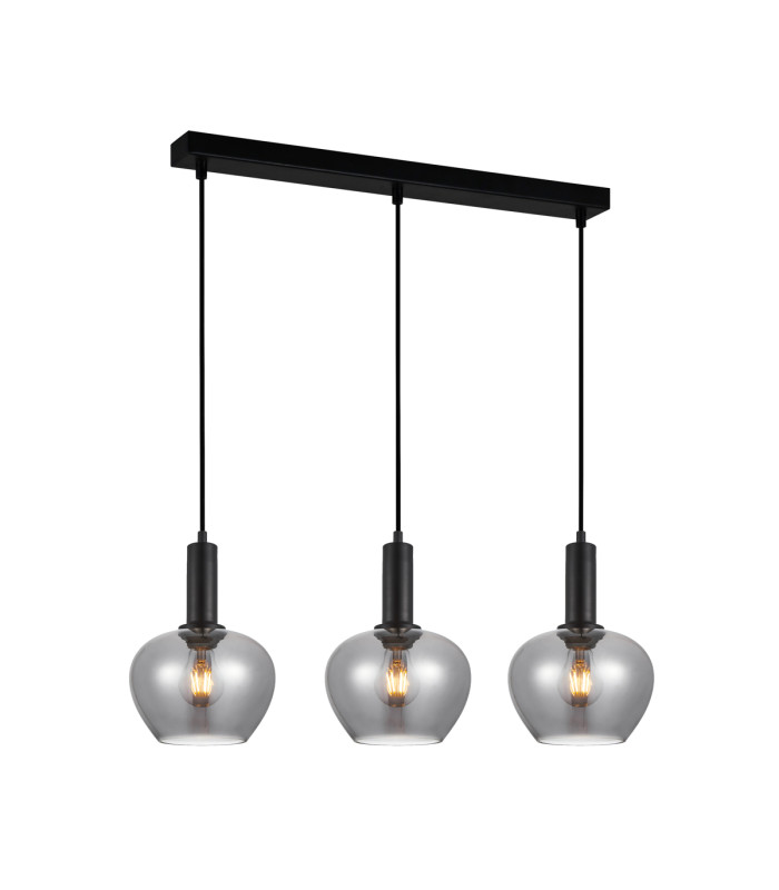 Stabla Bar Pendant Ceiling Light Black 3xE27-1