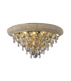 Wall Lamp Medium 3 Light French Gold, Crystal - 1