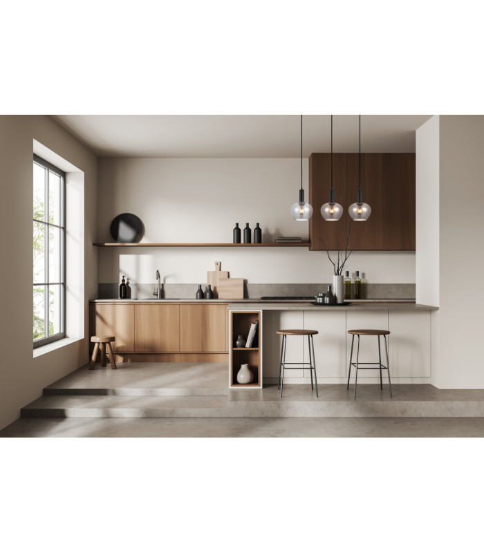 Stabla Bar Pendant Ceiling Light Black 3xE27-5
