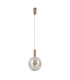 Strela 36cm Globe Pendant Ceiling Light Gold 3000K Warm White-1