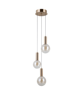 Strela Cluster Pendant Ceiling Light Gold 3000K Warm White 3xLED-1