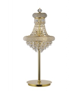Table Lamp 5 Light French Gold, Crystal - 1