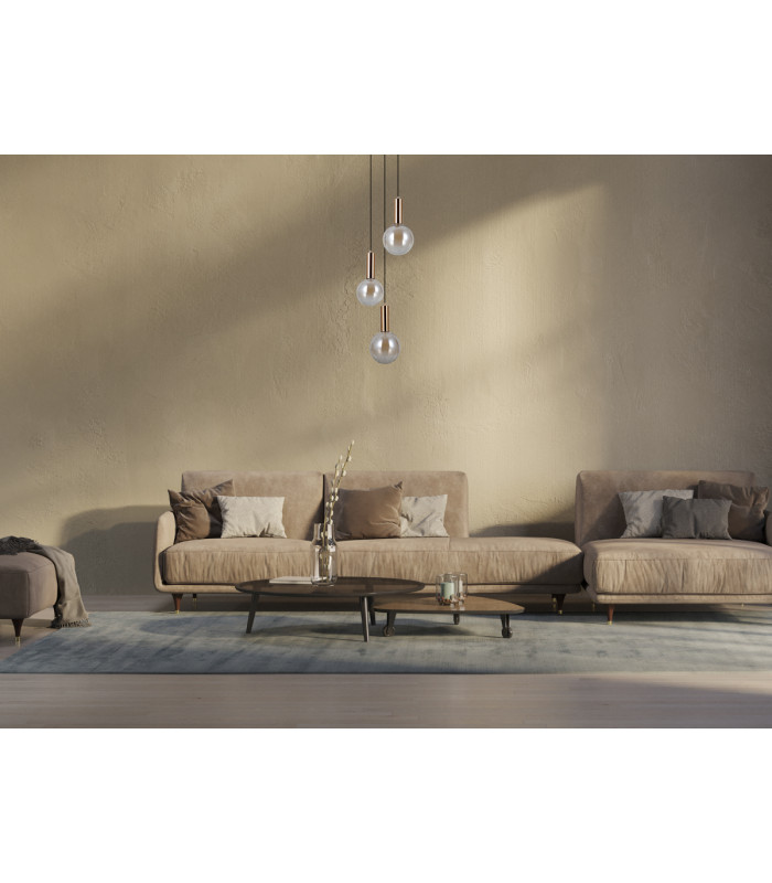 Strela Cluster Pendant Ceiling Light Gold 3000K Warm White 3xLED-5