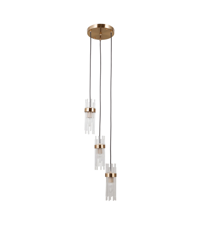 Taraso Cluster Pendant Ceiling Light Gold 3xE14-1