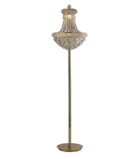 Floor Lamp 8 Light French Gold, Crystal - 1