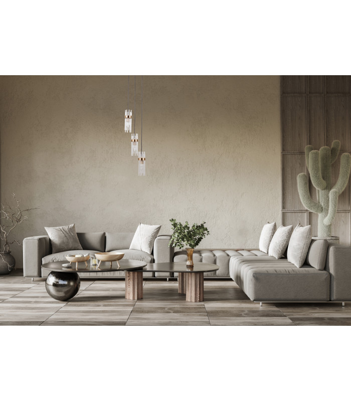 Taraso Cluster Pendant Ceiling Light Gold 3xE14-5