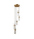 Taraso Cluster Pendant Ceiling Light Gold 5xE14-1