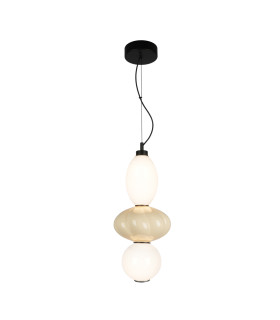 Tordi Pendant Ceiling Light Beige Matt White 3000K-1