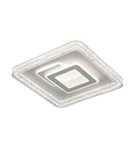 Tempio Square LED Semi Flush Ceiling Light White 3000/4000/6500K Remote Control Dimmable.-1