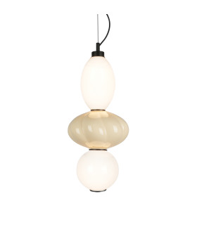 Tordi Pendant Ceiling Light Beige Matt White 3000K-2