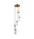 Taraso Cluster Pendant Ceiling Light Gold 5xE14-2