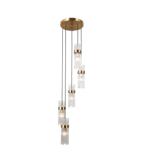 Taraso Cluster Pendant Ceiling Light Gold 5xE14-2