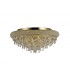 Flush Ceiling 7 Light French Gold, Crystal - 1