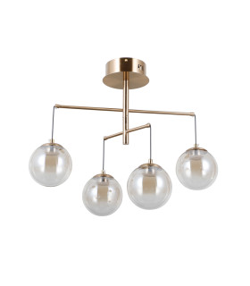 Velada Multi Arm Semi Flush Ceiling Lamp Gold 3000K Warm White 4xLED-1