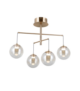 Velada Multi Arm Semi Flush Ceiling Lamp Gold 3000K Warm White 4xLED-2