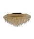 Flush Ceiling 9 Light French Gold, Crystal - 1
