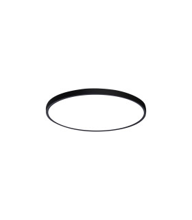 Alata 23cm Flush Ceiling Light Black 2800/4000/6000K-1