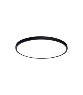 Alata 30cm Flush Ceiling Light Black 2800/4000/6000K-1