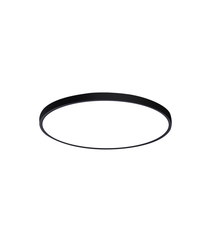 Alata 30cm Flush Ceiling Light Black 2800/4000/6000K-1