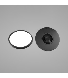 Alata 23cm Flush Ceiling Light Black 2800/4000/6000K-2