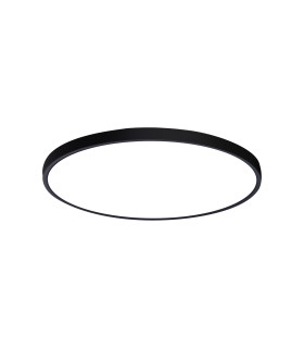 Alata 40cm Flush Ceiling Light Black 2800/4000/6000K-1