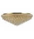 Flush Ceiling 18 Light French Gold, Crystal - 1