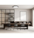 Alata 48cm Flush Ceiling Light Black 2800/4000/6000K-5