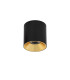 Altisma 9.5cm Surface Mounted Downlight Matt Black Gold Inside 3000K Warm White-1
