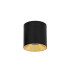 Altisma 9.5cm Surface Mounted Downlight Matt Black Gold Inside 3000K Warm White-4