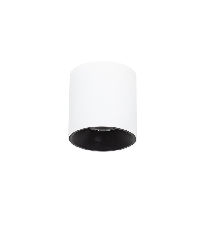 Altisma 9.5cm Surface Mounted Downlight Matt White Black Inside 3000K Warm White-4