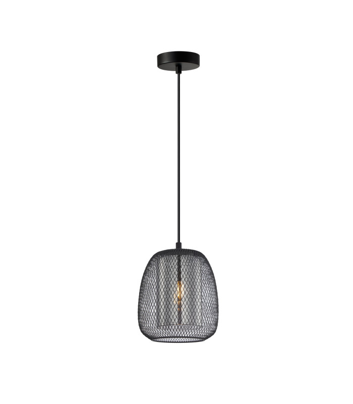 Amiria Wire Frame Pendant Ceiling Light Black-1